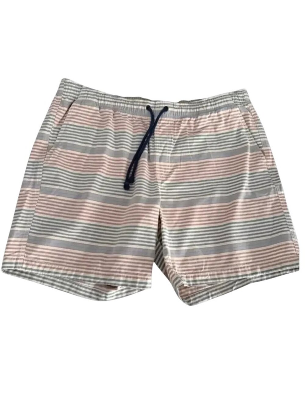 L.L. BEAN Pastel Striped Swim Shorts Lightweight Beach Summer xxl